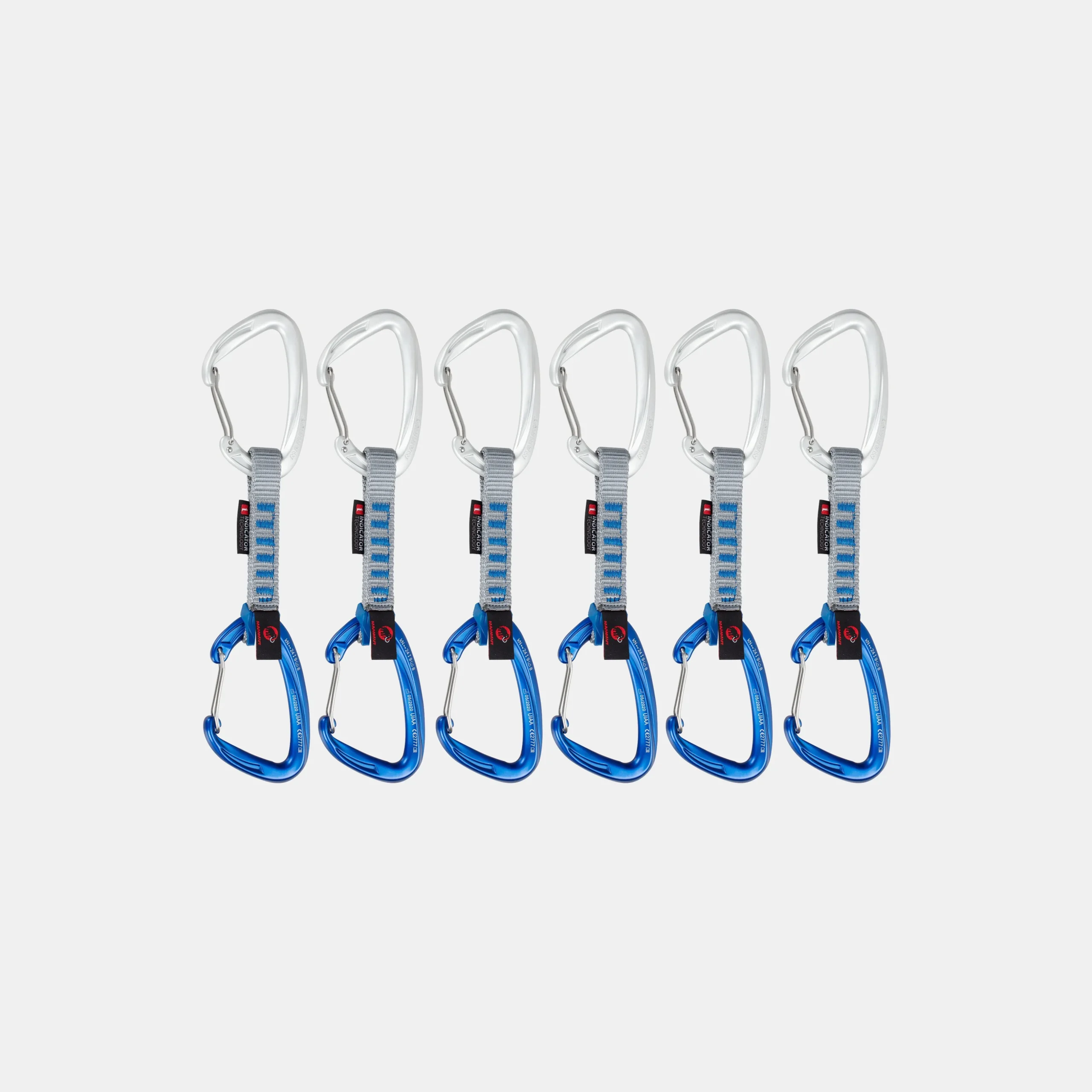 Crag Wire 10 cm Indicator 6-Pack Quickdraws