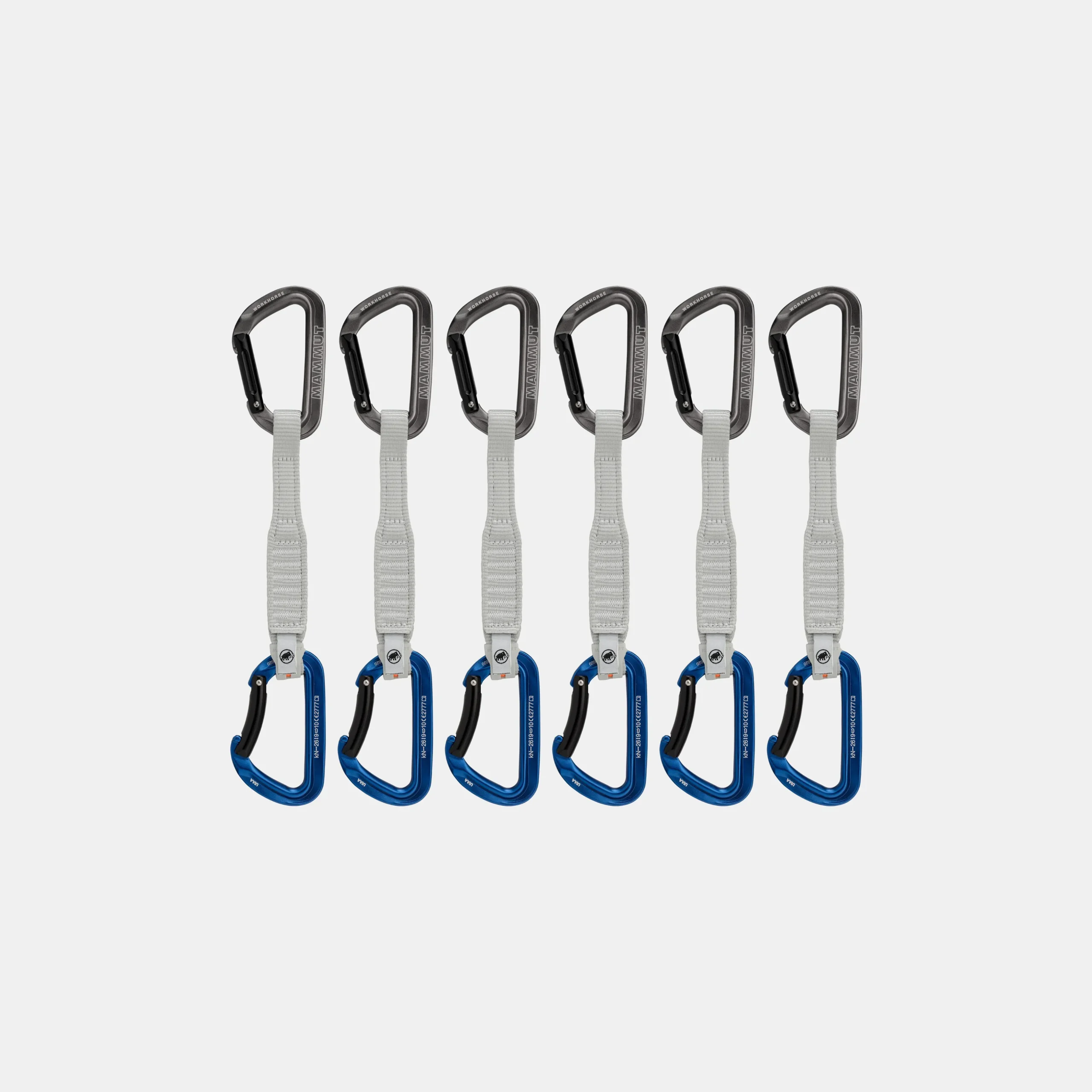 Workhorse Keylock 17 cm 6-Pack Quickdraws